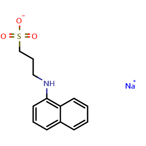 Chemical structure of Sodium 3-(1-Naphthylamino)-1-propanesulfonate , CAS 104484-71-1, AChemBlock X190836