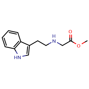 Chemical structure of Methyl 2-[[2-(3-Indolyl)ethyl]amino]acetate , CAS 89827-47-4, AChemBlock X190841