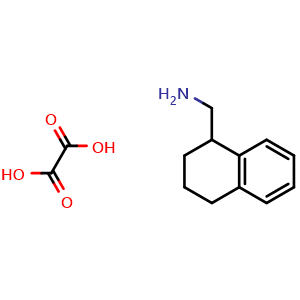 Chemical structure of (1,2,3,4-Tetrahydro-1-naphthyl)methanamine Oxalate , CAS 864962-08-3, AChemBlock X190876