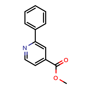 Chemical structure of Methyl 2-Phenylisonicotinate , CAS 4634-14-4, AChemBlock X190927