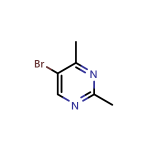 Chemical structure of 5-Bromo-2,4-dimethylpyrimidine , CAS 69696-37-3, AChemBlock X190929