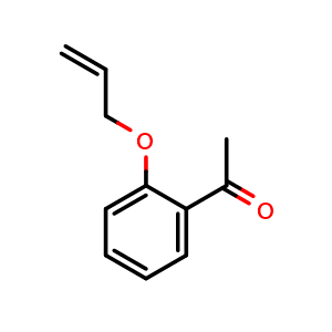 Chemical structure of 2'-(Allyloxy)acetophenone , CAS 53327-14-3, AChemBlock X190930
