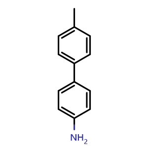 Chemical structure of 4-Amino-4'-methylbiphenyl , CAS 1204-78-0, AChemBlock X190933