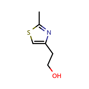 Chemical structure of 2-(2-Methyl-4-thiazolyl)ethanol , CAS 121357-04-8, AChemBlock X190934