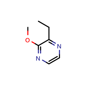 Chemical structure of 2-Ethyl-3-methoxypyrazine , CAS 25680-58-4, AChemBlock X190944