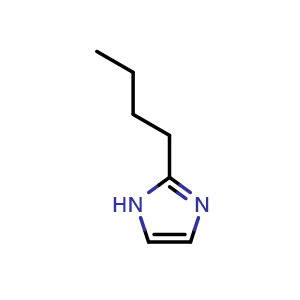 Chemical structure of 2-Butylimidazole , CAS 50790-93-7, AChemBlock X190954
