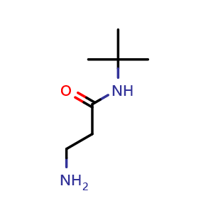 Chemical structure of 3-Amino-N-(tert-butyl)propanamide , CAS 209467-48-1, AChemBlock X190968