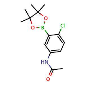 N-(4-chloro-3-(4,4,5,5-tetramethyl-1,3,2-dioxaborolan-2-yl)phenyl)acetamide