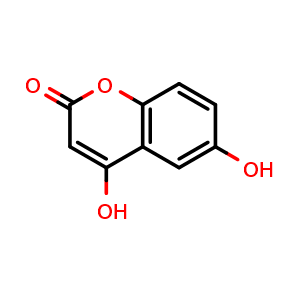 Chemical structure of 4,6-Dihydroxycoumarin , CAS 30992-75-7, AChemBlock X190982
