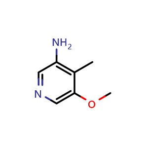 Chemical structure of 3-Amino-5-methoxy-4-methylpyridine , CAS 77903-28-7, AChemBlock X191001