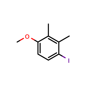 Chemical structure of 4-Methoxy-2,3-dimethyliodobenzene , CAS 17938-70-4, AChemBlock X191045