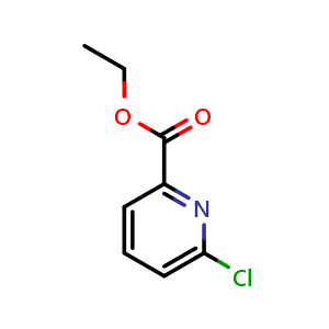 Chemical structure of Ethyl 6-Chloropyridine-2-carboxylate , CAS 21190-89-6, AChemBlock X191061