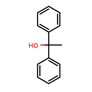Chemical structure of 1,1-Diphenylethanol , CAS 599-67-7, AChemBlock X191088