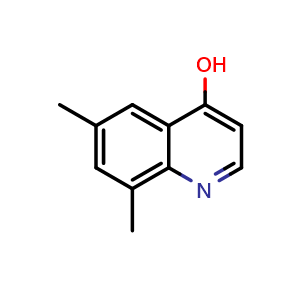 Chemical structure of 4-Hydroxy-6,8-dimethylquinoline , CAS 203626-58-8, AChemBlock X191099