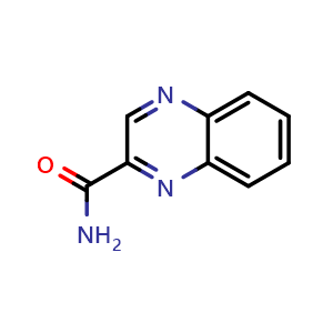 Chemical structure of Quinoxaline-2-carboxamide , CAS 5182-90-1, AChemBlock X191178