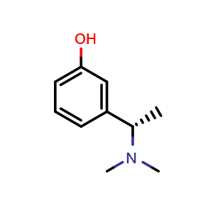 Chemical structure of (S)-3-[1-(Dimethylamino)ethyl]phenol , CAS 139306-10-8, AChemBlock X191193