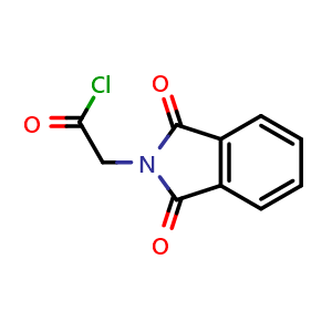 Chemical structure of 1,3-Dioxoisoindoline-2-acetyl Chloride , CAS 6780-38-7, AChemBlock X191195