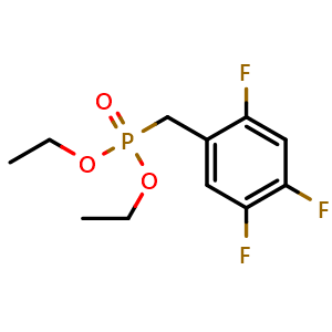 Chemical structure of Diethyl 2,4,5-Trifluorobenzylphosphonate , AChemBlock X191209