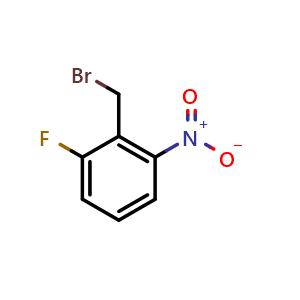 Chemical structure of 2-Fluoro-6-nitrobenzyl Bromide , CAS 1958-93-6, AChemBlock X191211