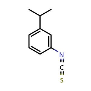 Chemical structure of 1-isopropyl-3-isothiocyanatobenzene , CAS 611226-39-2, AChemBlock X191213