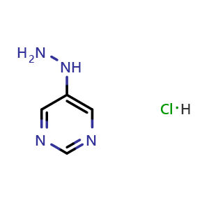 Chemical structure of 5-Hydrazinopyrimidine hydrochloride , CAS 1639835-05-4, AChemBlock X191223