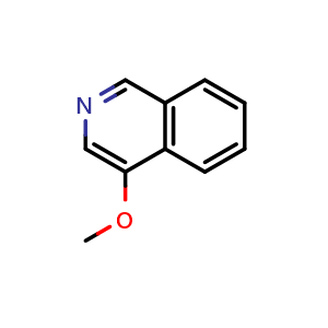 Chemical structure of 4-Methoxyisoquinoline , CAS 36034-54-5, AChemBlock X191240