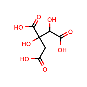 Chemical structure of Hydroxycitric acid , CAS 6205-14-7, AChemBlock X191245
