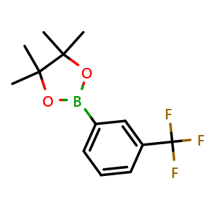 Chemical structure of 4,4,5,5-tetramethyl-2-(3-(trifluoromethyl)phenyl)-1,3,2-dioxaborolane , CAS 325142-82-3, AChemBlock X191258