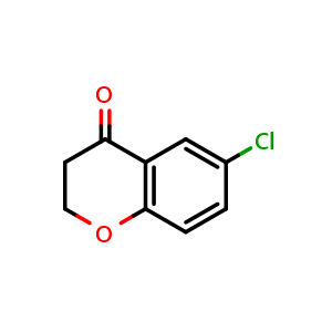Chemical structure of 6-Chloro-4-chromanone , CAS 37674-72-9, AChemBlock X191263