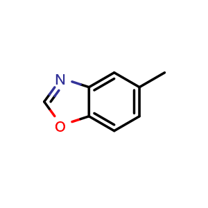 Chemical structure of 5-Methylbenzoxazole , CAS 10531-78-9, AChemBlock X191276