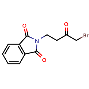 Chemical structure of 2-(4-Bromo-3-oxobutyl)isoindoline-1,3-dione , CAS 51132-00-4, AChemBlock X191279