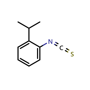 Chemical structure of 2-Isopropylphenyl Isothiocyanate , CAS 36176-31-5, AChemBlock X191300