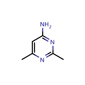 Chemical structure of 4-Amino-2,6-dimethylpyrimidine , CAS 461-98-3, AChemBlock X191328