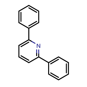Chemical structure of 2,6-Diphenylpyridine , CAS 3558-69-8, AChemBlock X191340