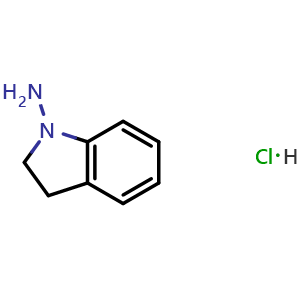 Chemical structure of 1-Aminoindoline hydrochloride , CAS 92259-86-4, AChemBlock X191366