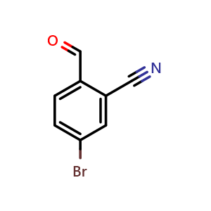 Chemical structure of 4-Bromo-2-cyanobenzaldehyde , CAS 523977-64-2, AChemBlock X191373