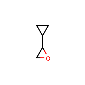 Chemical structure of 2-Cyclopropyloxirane , CAS 21994-19-4, AChemBlock X191374