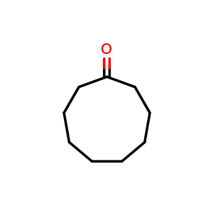 Chemical structure of Cyclononanone , CAS 3350-30-9, AChemBlock X191381