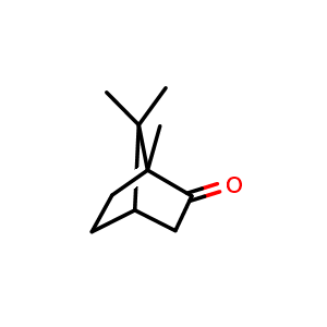 Chemical structure of (±)-Camphor , CAS 76-22-2, AChemBlock X191404