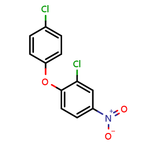 Chemical structure of 2,4'-Dichloro-4-nitrodiphenyl Ether , CAS 22544-07-6, AChemBlock X191429