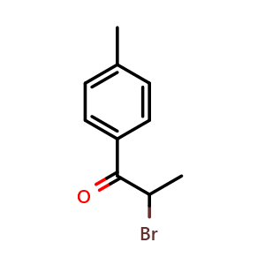 Chemical structure of 2-Bromo-4'-methylpropiophenone , CAS 1451-82-7, AChemBlock X191432