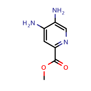 Chemical structure of Methyl 4,5-Diaminopyridine-2-carboxylate , CAS 850689-13-3, AChemBlock X191445
