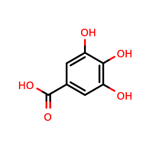 Chemical structure of 3,4,5-Trihydroxybenzoic acid , CAS 149-91-7, AChemBlock X191450