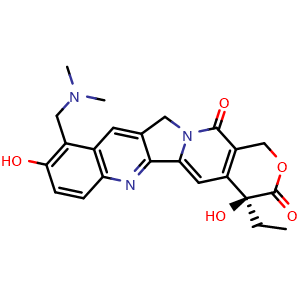 Chemical structure of Topotecan , CAS 123948-87-8, AChemBlock X191454