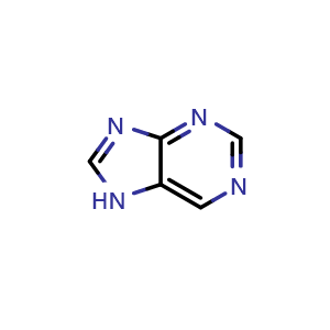 Chemical structure of 7H-Purine , CAS 120-73-0, AChemBlock X191462