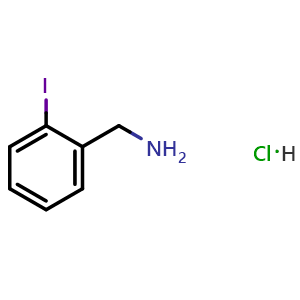 Chemical structure of 2-Iodobenzylamine hydrochloride , CAS 42365-45-7, AChemBlock X191467