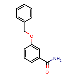 Chemical structure of 3-(Benzyloxy)benzamide , CAS 171861-74-8, AChemBlock X191492