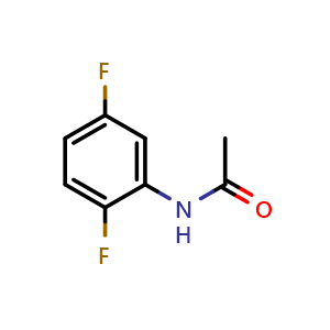 Chemical structure of 2,5-Difluoroacetanilide , CAS 398-90-3, AChemBlock X191500