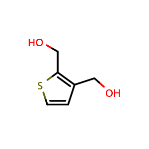 Chemical structure of Thiophene-2,3-dimethanol , CAS 13250-85-6, AChemBlock X191504