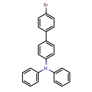 Chemical structure of 4-Bromo-4'-(diphenylamino)biphenyl , CAS 202831-65-0, AChemBlock X191507